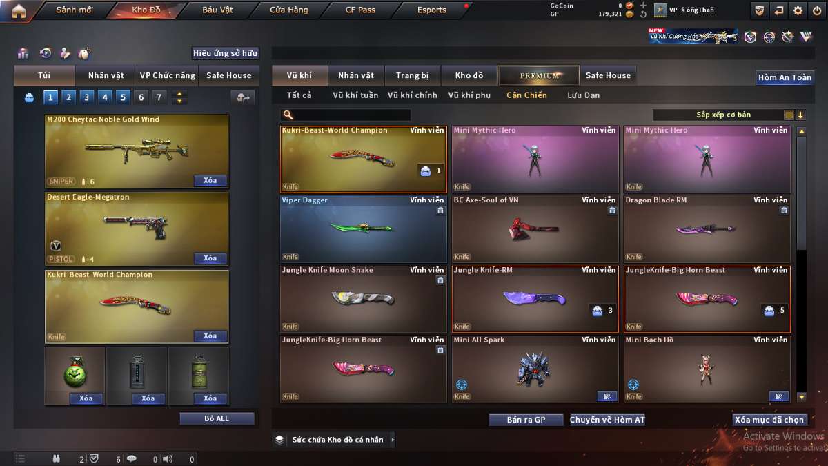 shop acc cf uy tin gia re